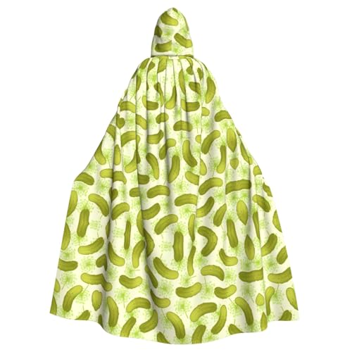 Unisex Erwachsene Halloween Kapuzenumhang - Sushi Dill Pickles Volldruck Kostüm Umhang für Cosplay, Party und Themenveranstaltungen Unisex Erwachsene Halloween Kapuzenumhang - Sushi Dill Pickles Volldruck Kostüm Umhang für Cosplay, Party und Themenveranstaltungen von hhxvcv