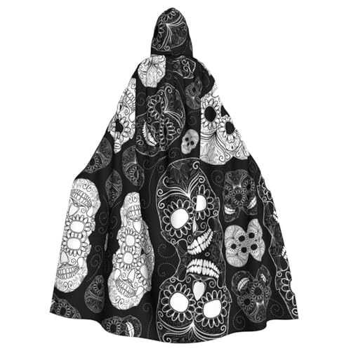 Unisex Erwachsene Halloween Kapuzenumhang - Totenkopf Volldruck Kostüm Umhang für Cosplay, Party und Themenveranstaltungen Unisex Erwachsene Halloween Kapuzenumhang - Totenkopf Volldruck Kostüm Umhang für Cosplay, Party und Themenveranstaltungen von hhxvcv
