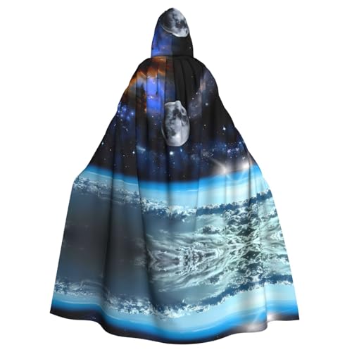 Unisex Erwachsene Halloween Kapuzenumhang - Weltraumplanet Volldruck Kostüm Umhang für Cosplay, Party und Themenveranstaltungen Unisex Erwachsene Halloween Kapuzenumhang - Weltraumplanet Volldruck Kostüm Umhang für Cosplay, Party und Themenveranstaltungen von hhxvcv