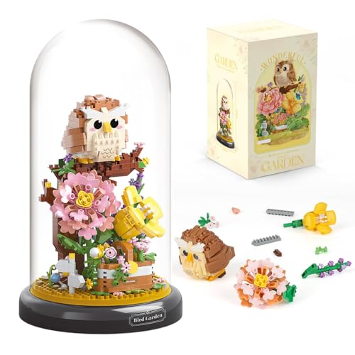Eule Blumenstrauß Baustein Set, 1123 Klemmbausteine DIY Tiere Blumen Bauset Blumen Pflanzen mit Sockel und Staubschutzhülle, Geschenke für Erwachsene und Kinder Eule Blumenstrauß Baustein Set, 1123 Klemmbausteine DIY Tiere Blumen Bauset Blumen Pflanzen mit Sockel und Staubschutzhülle, Geschenke für Erwachsene und Kinder von highdar