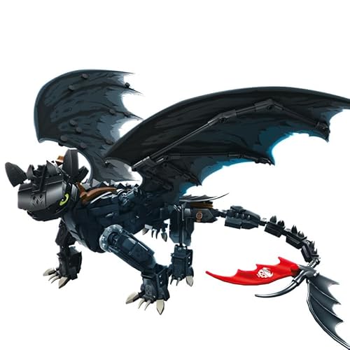 Nachtschattendrache Spielzeug Modellbausatz, 1026 Klemmbausteine Dragon Bausteine, Kreatives STEM Bausatz Geschenk für Erwachsene Sammler Kinder Nachtschattendrache Spielzeug Modellbausatz, 1026 Klemmbausteine Dragon Bausteine, Kreatives STEM Bausatz Geschenk für Erwachsene Sammler Kinder von highdar