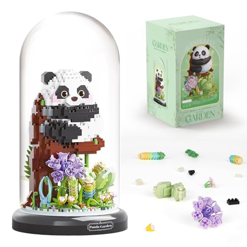 Panda Blumenstrauß Baustein Set, 1083 Klemmbausteine DIY Tiere Blumen Bauset Blumen Pflanzen mit Sockel und Staubschutzhülle, Geschenke für Erwachsene und Kinder Panda Blumenstrauß Baustein Set, 1083 Klemmbausteine DIY Tiere Blumen Bauset Blumen Pflanzen mit Sockel und Staubschutzhülle, Geschenke für Erwachsene und Kinder von highdar