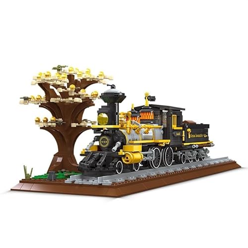 highdar Technik Zug Eisenbahn Bausteine Bausatz, 950 Klemmbausteine Technik Zug Lokomotive mit Schiene, Lokomotive Set Eisenbahn Bauspielzeug, Geschenk für Erwachsene und Jungen highdar Technik Zug Eisenbahn Bausteine Bausatz, 950 Klemmbausteine Technik Zug Lokomotive mit Schiene, Lokomotive Set Eisenbahn Bauspielzeug, Geschenk für Erwachsene und Jungen von highdar