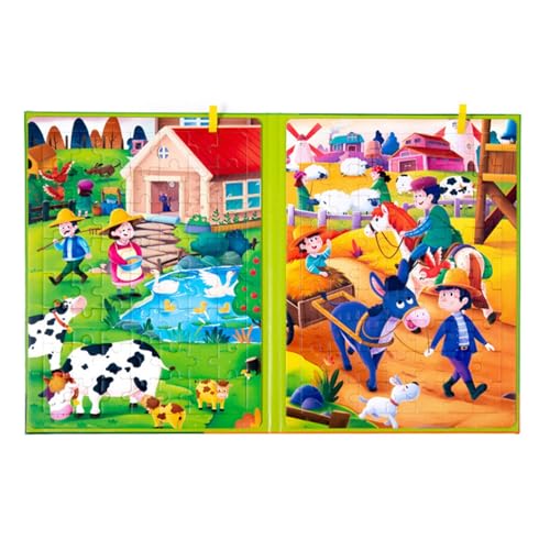 Kognitive Puzzles für Kinder, magnetisches passendes Puzzle | Tierpuzzles Spielzeug,Reise-Puzzlespiele, spannendes Tierpuzzle für unterhaltsame Bildung, kreatives Vorschul-Lernspielzeug für Jungen und von higyee
