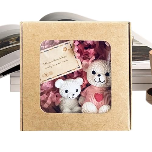 Mini Bär in der Box,Niedliche Kleine Puppe mit Karte in der Box | Inspirierendes Spielzeug Positives Deko Partymitgefühl Für Hochzeit Abschluss Geburtstag Feiertag,Jubiläum Hochzeit von higyee