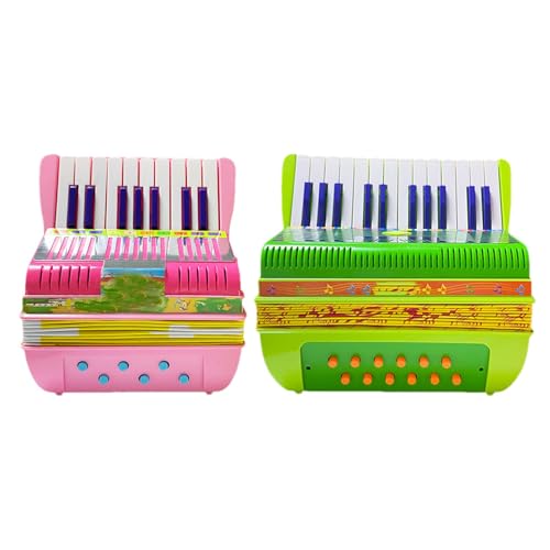 -Musikinstrument-Spielzeug, Kinder-Musikinstrumente,6Bass 17Tasten Kleines - Leichtes Lernspielzeug, süßes Vorschul-Musikinstrument für Anfänger und Kinder von higyee