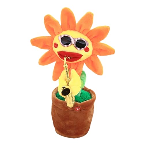 Tanzendes Sonnenblumenspielzeug, singende Sonnenblume, wiederholt, was Sie Sagen, Flower Plush, Partygeschenke, Kissen Geschenke, 200 musikalische Lieder, lustiges Geschenk für Kinder Tanzendes Sonnenblumenspielzeug, singende Sonnenblume, wiederholt, was Sie Sagen, Flower Plush, Partygeschenke, Kissen Geschenke, 200 musikalische Lieder, lustiges Geschenk für Kinder von higyee