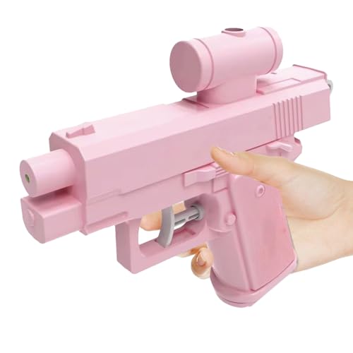 Wasserpistole Mit Rückwärtsgang – Lustiger Streich Mit Zweiwege Wasserpistole | Interaktives Planschspiel Für Heiße Sommertage Im Freien | Doppelseitiges Rückwärts Spritzspielzeug (Rosa) von higyee