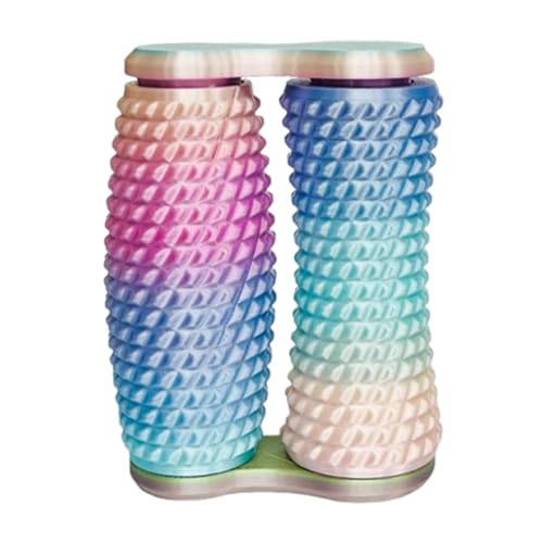 Zappel Roller – 3D Gedrucktes Hand Roller Spielzeug | 360 Grad Drehbarer Sensorischer Kre-isel Zur Schmerzstimulation | Neuartiger Taktiler Begleiter Für Jugendliche, Studenten Und Senioren (C) von higyee