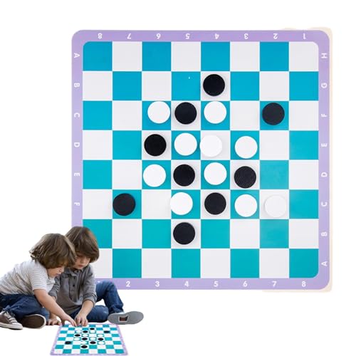 higyee Fliegendes Schachbrettspiel, fliegendes Schachspielzeug - Hölzernes 4-in-1-Brett, fliegendes Schach-Familienspiel - Tragbares Reise-Schachspiel, multifunktionales pädagogisches Schachspielzeug von higyee