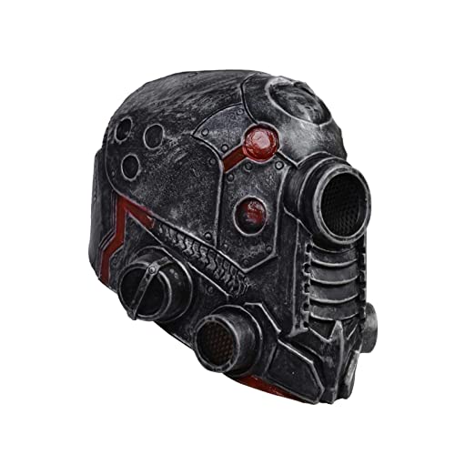 higyee Halloween Kopfbedeckung für Erwachsene | Punk-Roboter-Maske, Steampunk, Horror, Kostümmaske, Halloween-Maske, Unisex-Erwachsene higyee Halloween Kopfbedeckung für Erwachsene | Punk-Roboter-Maske, Steampunk, Horror, Kostümmaske, Halloween-Maske, Unisex-Erwachsene von higyee