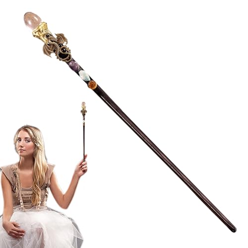 higyee Kristall Zauberstab – Feiner Handgefertigter Kristall Feenstab | Amethyst Kristallstab Hexen Zauberstab Rollenspiel Requisiten | Natürlicher Kristall Feenstab Cosplay Zubehör higyee Kristall Zauberstab – Feiner Handgefertigter Kristall Feenstab | Amethyst Kristallstab Hexen Zauberstab Rollenspiel Requisiten | Natürlicher Kristall Feenstab Cosplay Zubehör von higyee