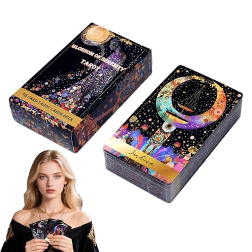 higyee Tarotkarten Set | Orakel Brettspiel Zur Schicksalsdeutung | Wahrsagekarten Spiel, Schicksalsdeutung Brettspiel Für Party Und Reise von higyee