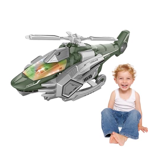 higyee Transformierbares Dinosaurier-Hubschrauberspielzeug | Dinosaurier Spielzeug für Realistische | Flugzeuge mit Dinosaurierspielzeug vermeiden automatisch Hindernisse mit leichter Musik für eine von higyee