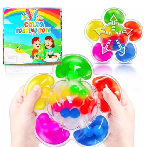 hindraem Farblich passendes Spielzeug fördert die Denkfähigkeit von Kindern, ABS Farbklassifizierung, sensorisches Spielzeug, Puzzle Spielzeug für Kinder von hindraem