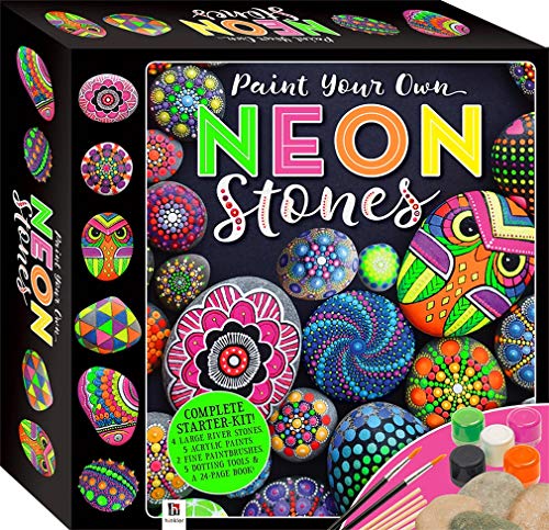 Paint Your Own Neon Stones Box Set (Rock Painting Kit) von hinkler