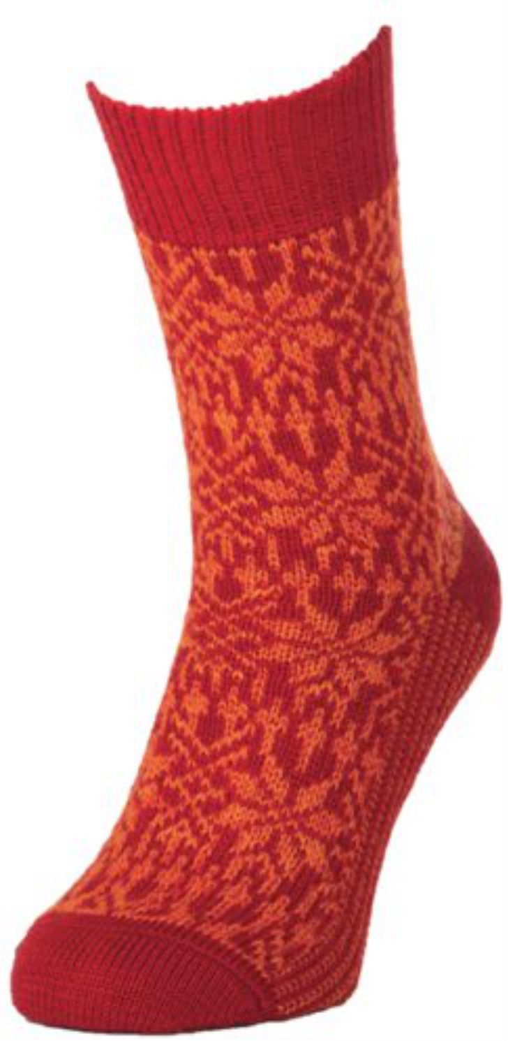 Hirsch Erwachsenensocken Norweger Sternenmuster - 40-41 Hummer/Orange Hirsch Erwachsenensocken Norweger Sternenmuster - 40-41 Hummer/Orange von hirsch natur