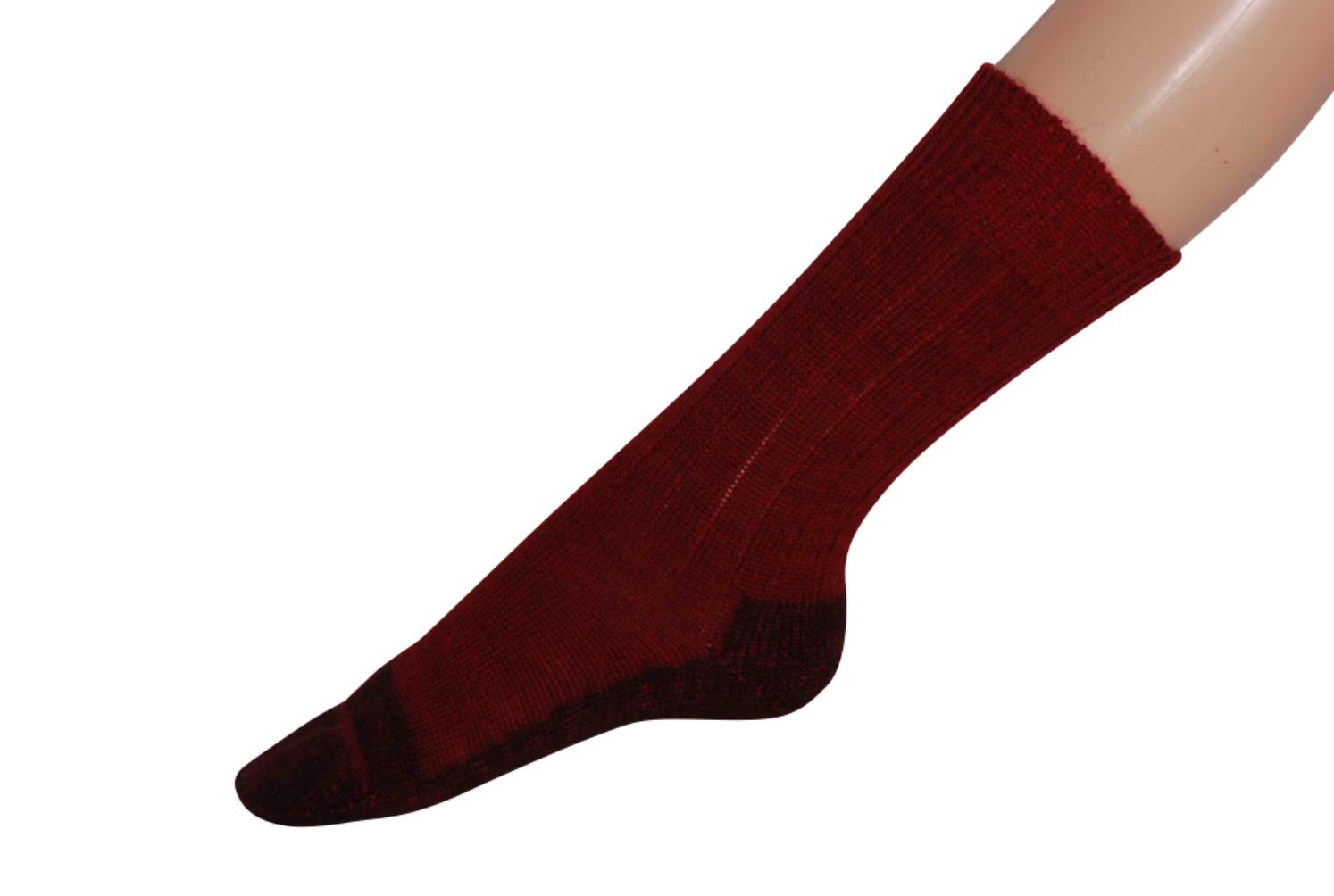 Hirsch Trekkingsocken mit Plüschsohle - 42-43 Mohn-Andorra von hirsch natur