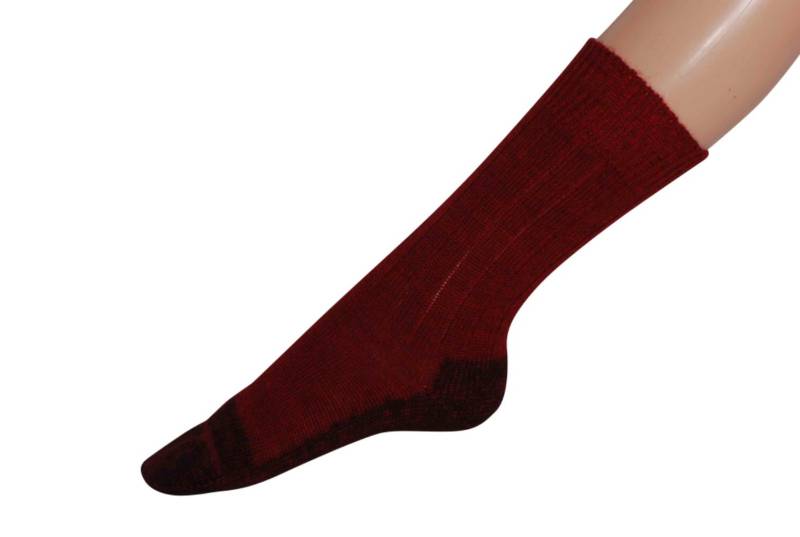 Hirsch Trekkingsocken mit Plüschsohle - 44-46 Mohn-Andorra von hirsch natur
