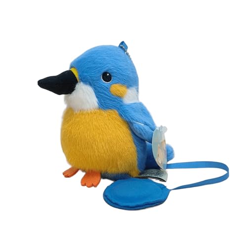 1 Pc Flauschiges hübsches Papagei-Tauben-Spielzeug Anhänger, zartes niedliches Mini-magnetisches Station-Schulter-Haustier, weiches Plüsch-Vogels pielzeug für Kinder von hiwhale