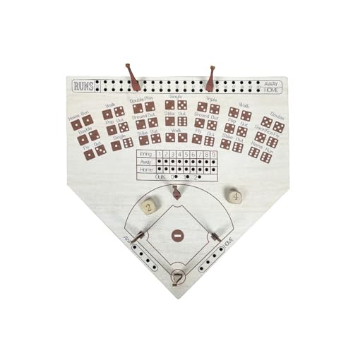 1 Set Baseball Würfel Brettspiel Rolle Würfel Baseball Brettspiel Holz Battle Baseball Schachbrett Spiel Strike Out Interactive Party Atmosphären Spiele von hiwhale