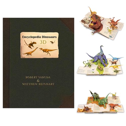 3D-Enzyklopädie Prä historica Dinosaurier, die Pop-Up Falten, lustiges interaktives Dinosaurier Buch, komplette Dinosaurier-Enzyklopädie-Geschenk für Kinder Dinosaurier-Liebhaber, Dinosaurier-Pop-Up von hiwhale