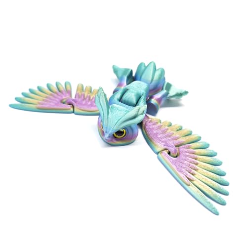 3D-gedruckte Eule Flexible Flügel, Spielzeug für fliegende Eulen modelle, 3D-gedruckte Vogel tiere, coole flexible Gelenk tiere Fidget-Spielzeug für Jungen Mädchen im Alter von 4-6 6-8 8-10 Jahren 3D-gedruckte Eule Flexible Flügel, Spielzeug für fliegende Eulen modelle, 3D-gedruckte Vogel tiere, coole flexible Gelenk tiere Fidget-Spielzeug für Jungen Mädchen im Alter von 4-6 6-8 8-10 Jahren von hiwhale