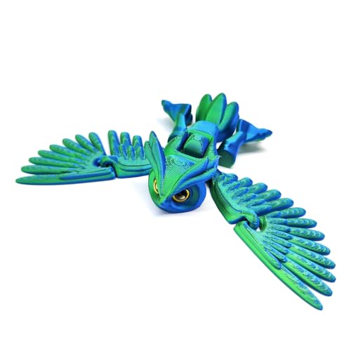 3D-gedruckte Eule Flexible Flügel, Spielzeug für fliegende Eulen modelle, 3D-gedruckte Vogel tiere, coole flexible Gelenk tiere Fidget-Spielzeug für Jungen Mädchen im Alter von 4-6 6-8 8-10 Jahren 3D-gedruckte Eule Flexible Flügel, Spielzeug für fliegende Eulen modelle, 3D-gedruckte Vogel tiere, coole flexible Gelenk tiere Fidget-Spielzeug für Jungen Mädchen im Alter von 4-6 6-8 8-10 Jahren von hiwhale