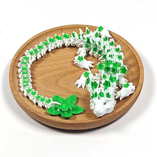 3D-gedrucktes Kristall-Lotus-Drachens tück, Gelenk-Fidget-Drachens pielzeug, Geburtstags Geschenk für Jungen, Home-Office-Dekor von hiwhale