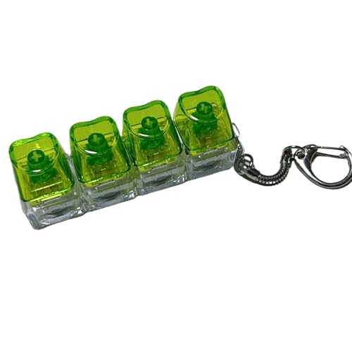 Anti-Stress 4 Tasten Taste Schlüssel Bund: Tastatur Schlüssel Kappen, Dekompression Spielzeug für Büro, Erwachsene & Kinder Geschenke von hiwhale