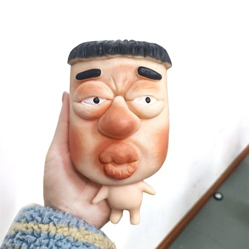Humorvolles hässliches Gesichts-Quetsch-Spielzeug, langsam rührende Stress-Relief-Gadgets, lustige Geschenke für Erwachsene und Kinder von hiwhale
