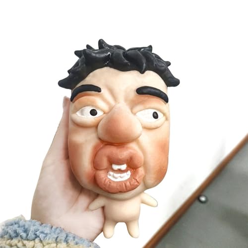 Humorvolles hässliches Gesichts-Quetsch-Spielzeug, langsam rührende Stress-Relief-Gadgets, lustige Geschenke für Erwachsene und Kinder von hiwhale