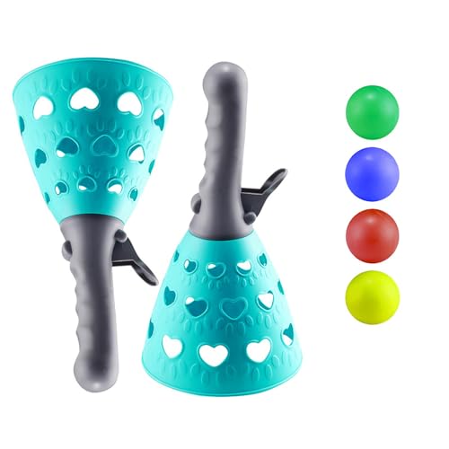 hiwhale 1 Set Eltern-Kind-Interaktion klasse Spaß elastisches Katapult Junge und Mädchen Doppel-Sportspiel Zeug Kinder-Puzzle-Wurf-Katapult-Ball-Spielzeug von hiwhale