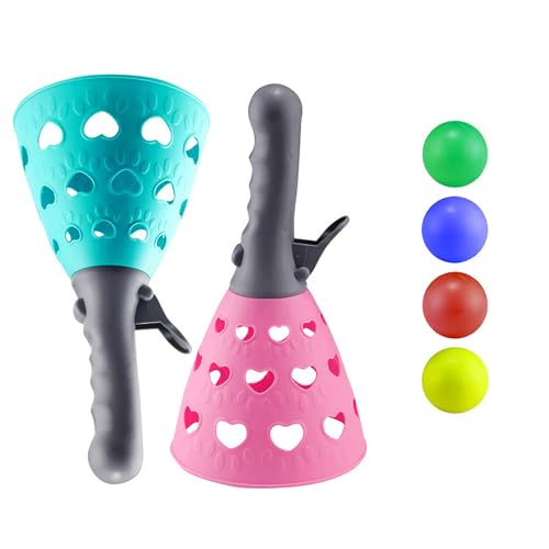 hiwhale 1 Set Eltern-Kind-Interaktion klasse Spaß elastisches Katapult Junge und Mädchen Doppel-Sportspiel Zeug Kinder-Puzzle-Wurf-Katapult-Ball-Spielzeug von hiwhale
