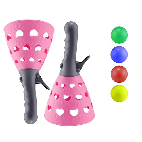 hiwhale 1 Set Eltern-Kind-Interaktion klasse Spaß elastisches Katapult Junge und Mädchen Doppel-Sportspiel Zeug Kinder-Puzzle-Wurf-Katapult-Ball-Spielzeug von hiwhale