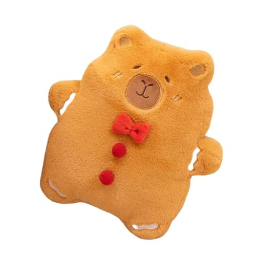 hiwhale 1 Stck. Gemütliche gefüllte Cartoon-Weihnachts Puppe Neu Happy Capybara Lebkuchen-Mann Plüschtiere weiches Sofa-Kissen niedliches Heim dekor Geschenk von hiwhale