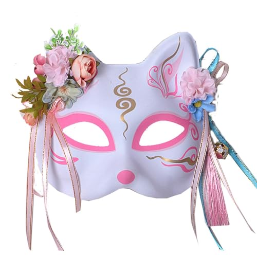 hiwhale Anime Demon Fox Mask Handgemalte japanische Kitsune Maske Cosplay Prop für Maskerade Festival Ball. hiwhale Anime Demon Fox Mask Handgemalte japanische Kitsune Maske Cosplay Prop für Maskerade Festival Ball. von hiwhale