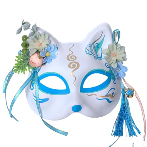 hiwhale Anime Demon Fox Mask Handgemalte japanische Kitsune Maske Cosplay Prop für Maskerade Festival Ball. hiwhale Anime Demon Fox Mask Handgemalte japanische Kitsune Maske Cosplay Prop für Maskerade Festival Ball. von hiwhale