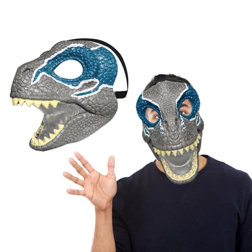 hiwhale Dinosaurier maske 3D Dinosaurier masken für Hunde, lebensechte Raptor, Dino, bewegliche Kiefer, Dinosaurier maske hiwhale Dinosaurier maske 3D Dinosaurier masken für Hunde, lebensechte Raptor, Dino, bewegliche Kiefer, Dinosaurier maske von hiwhale