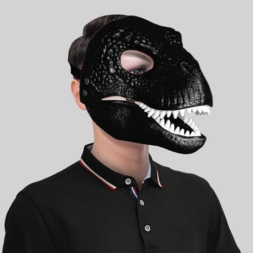 hiwhale Dinosaurier maske 3D Dinosaurier masken für Hunde, lebensechte Raptor, Dino, bewegliche Kiefer, Dinosaurier maske hiwhale Dinosaurier maske 3D Dinosaurier masken für Hunde, lebensechte Raptor, Dino, bewegliche Kiefer, Dinosaurier maske von hiwhale