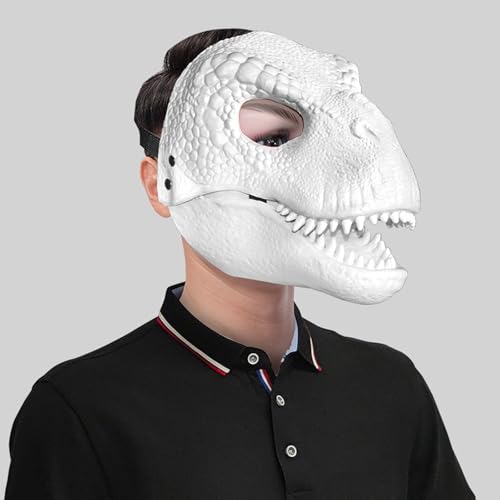 hiwhale Dinosaurier maske 3D Dinosaurier masken für Hunde, lebensechte Raptor, Dino, bewegliche Kiefer, Dinosaurier maske hiwhale Dinosaurier maske 3D Dinosaurier masken für Hunde, lebensechte Raptor, Dino, bewegliche Kiefer, Dinosaurier maske von hiwhale