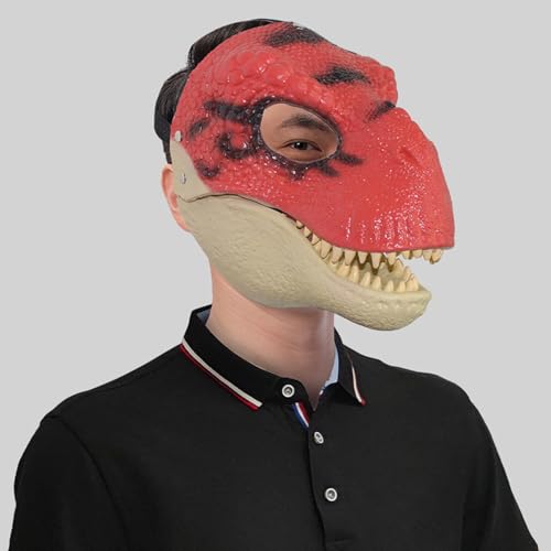 hiwhale Dinosaurier maske 3D Dinosaurier masken für Hunde, lebensechte Raptor, Dino, bewegliche Kiefer, Dinosaurier maske hiwhale Dinosaurier maske 3D Dinosaurier masken für Hunde, lebensechte Raptor, Dino, bewegliche Kiefer, Dinosaurier maske von hiwhale
