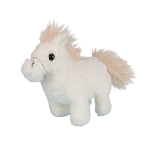 hiwhale Interaktives Roboter-Pony-Spielzeug mit wackeln dem Schwanz für Kinder; Elektrisches lebensehriges Plüsch-Pferd-Spielzeug von hiwhale