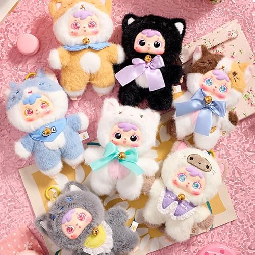 hiwhale Kawaii Plüschpuppe Blindbox, 8,5'' Süßes Kuscheltier Plüschspielzeug, Kawaii 1 von 6 möglichen Mystery Sammlerspielzeugen Süße Kuscheltiere Charm Geburtstagsgeschenke von hiwhale