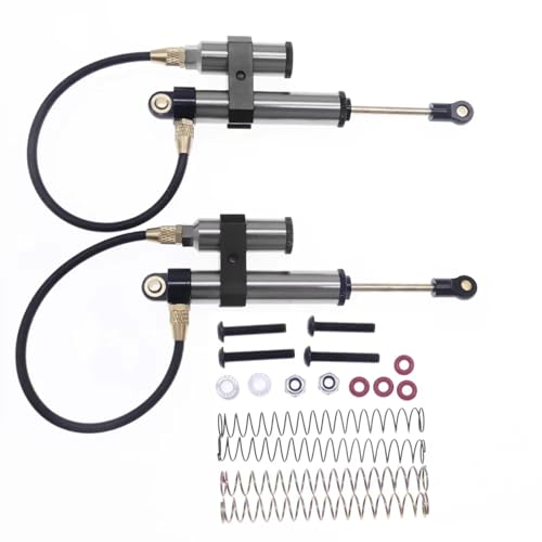JYYTERD Kompatibel Mit 86100 86100JC FTX5579 1/10 RC-Auto-Upgrade-Teile 2 Stück 108 Mm Ölgefüllter Stoßdämpfer Aus Legierung, Vorne Und Hinten RC Stoßdämpfer(Gray) von hjuink