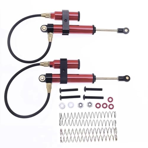 JYYTERD Kompatibel Mit 86100 86100JC FTX5579 1/10 RC-Auto-Upgrade-Teile 2 Stück 108 Mm Ölgefüllter Stoßdämpfer Aus Legierung, Vorne Und Hinten RC Stoßdämpfer(Red) von hjuink