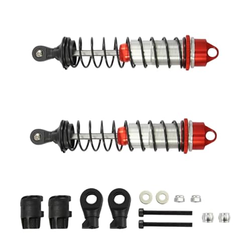 JYYTERD Kompatibel Mit Arrma Für Mojave Für Outcast Für Typhon Für Talion 1/7 1/8 RC-Autozubehörteile Stoßdämpfer Vorne RC Stoßdämpfer(Red) von hjuink