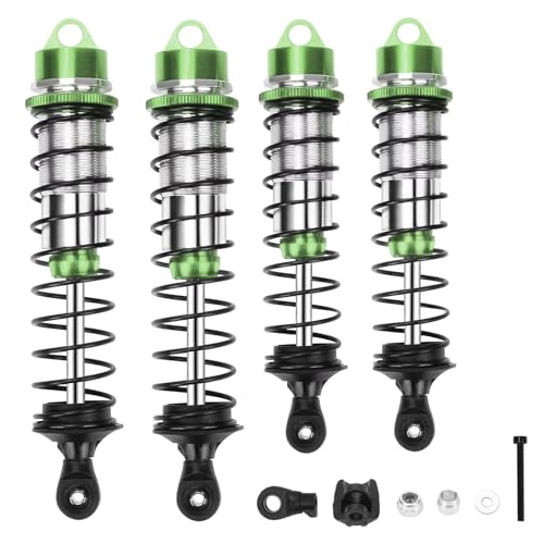 JYYTERD Kompatibel Mit Arrma Für Outcast Für Notorious 1/7 1/8 RC-Auto-Upgrade-Teile Zubehör 4-teiliger Stoßdämpfer RC Stoßdämpfer(Green) von hjuink