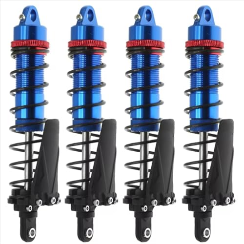 JYYTERD Kompatibel Mit Axial Für SCX10 AXI03007 RBX10 D90 Für TRX4 1/10 RC Crawler Autoteile 4PCS Metall 120Mm Stoßdämpfer Öldämpfer RC Stoßdämpfer(Blue) von hjuink