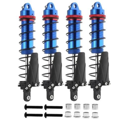 JYYTERD Kompatibel Mit Axial Für SCX10 AXI03007 RBX10 D90 Für TRX4 1/10 RC Crawler Autozubehör Teile 110 Mm Stoßdämpfer Öldämpfer RC Stoßdämpfer(Blue) von hjuink
